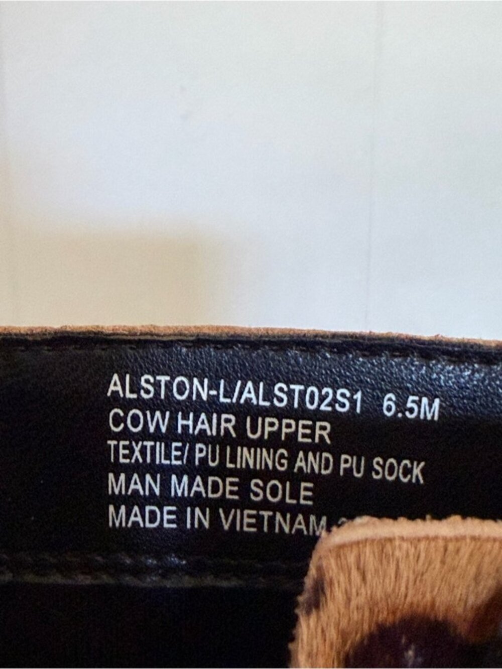 Steve Madden Alston Womens Boots Size 6.5 Leopard Print Calf Hair Pointy Toe - Picture 7 of 7